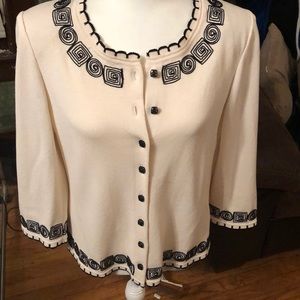 Button down knit sweater